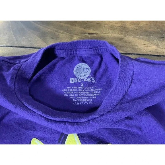Buc-ee's Double Sided "Did Somebody Say Buc-ee's" Purple T-Shirt Size Small - Picture 4 of 8